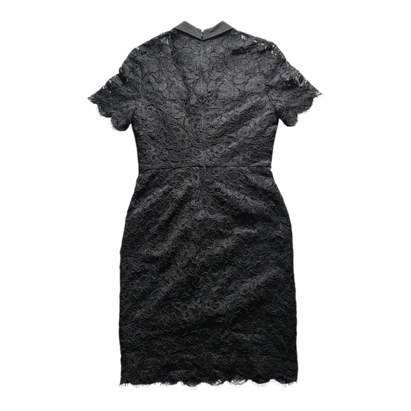 Karl Lagerfeld Paris Black Lace Sheath Dress 4 Elegant Cocktail Party - Picture 7 of 10
